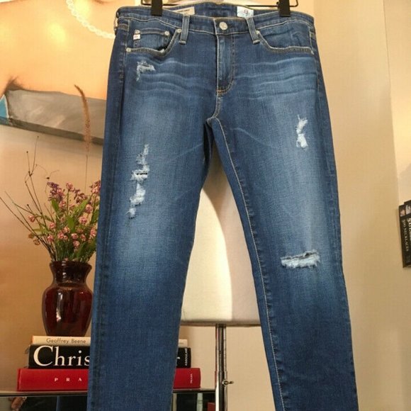 Adriano Goldschmed Blue Cotton Legging Ankle Jeans - Picture 3 of 10